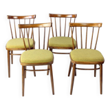 Lot de 4 chaises de salle à manger par Tatra, Tchécoslovaquie, années 1960