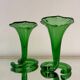 Vases cornet verre soufflé années 60