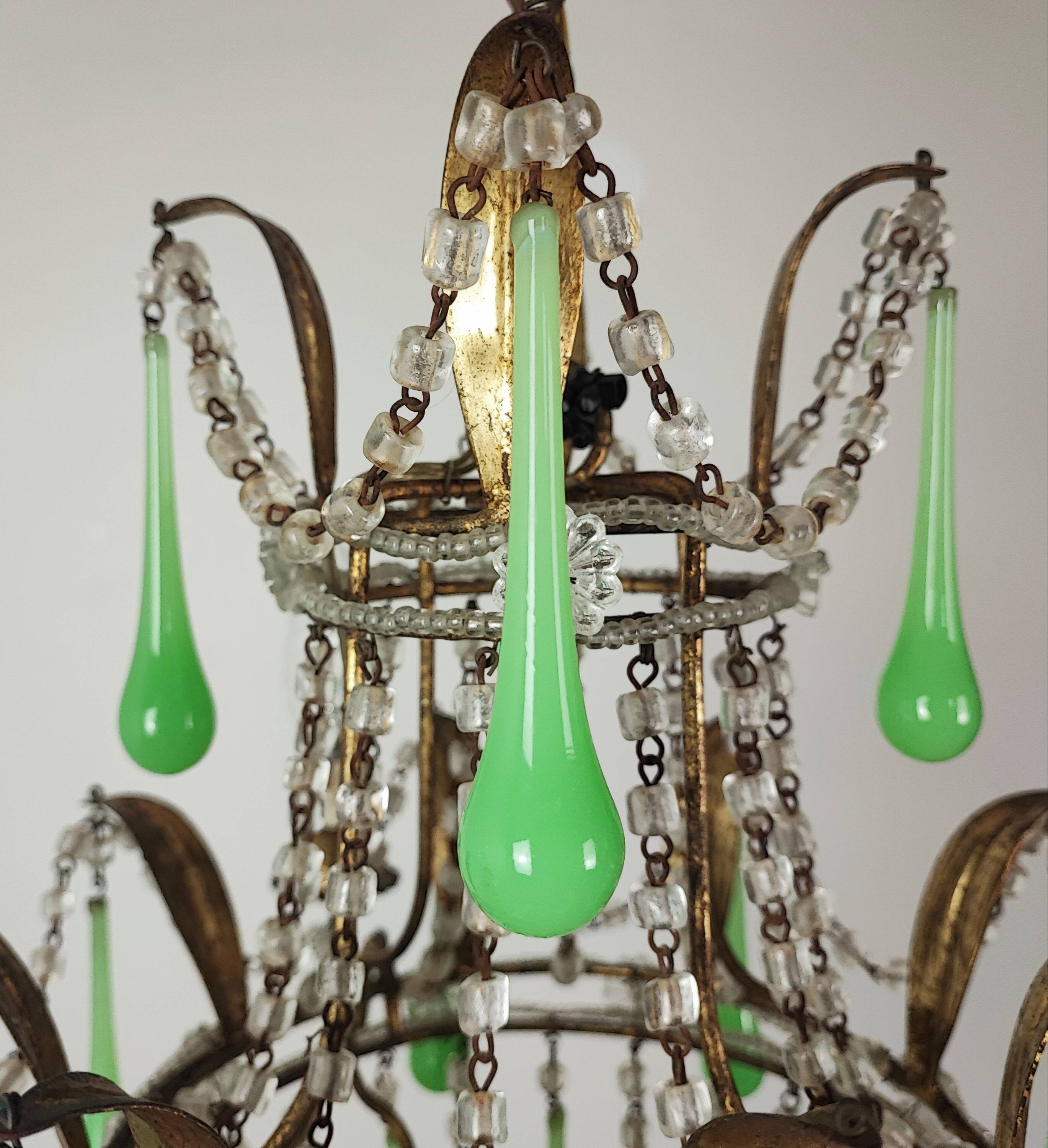 Italian chandelier with tassels