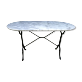Table bistrot 1900  en marbre de Carrare