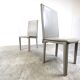 Set of 10 vintage leather dining chairs, 1980s