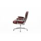 Eames Time Life Lobby office chair in red leather by Charles and Ray.