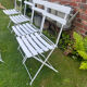 Old terrace bistro chairs