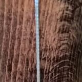 Vintage Unilux wood and brass lamp, 1970 France