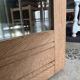 Vintage Art Deco mirror door Izïa solid oak