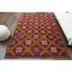1970s Vintage Turkish Hand-Knotted Wool Cotton Red Area Rug 188x277