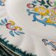 Set of 6 large flat plates Longwy Vieux Rouen vintage