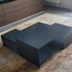 Table basse living divani b2 metal gris