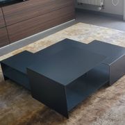 Table basse living divani b2 metal gris