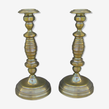 Pair of vintage candle holders