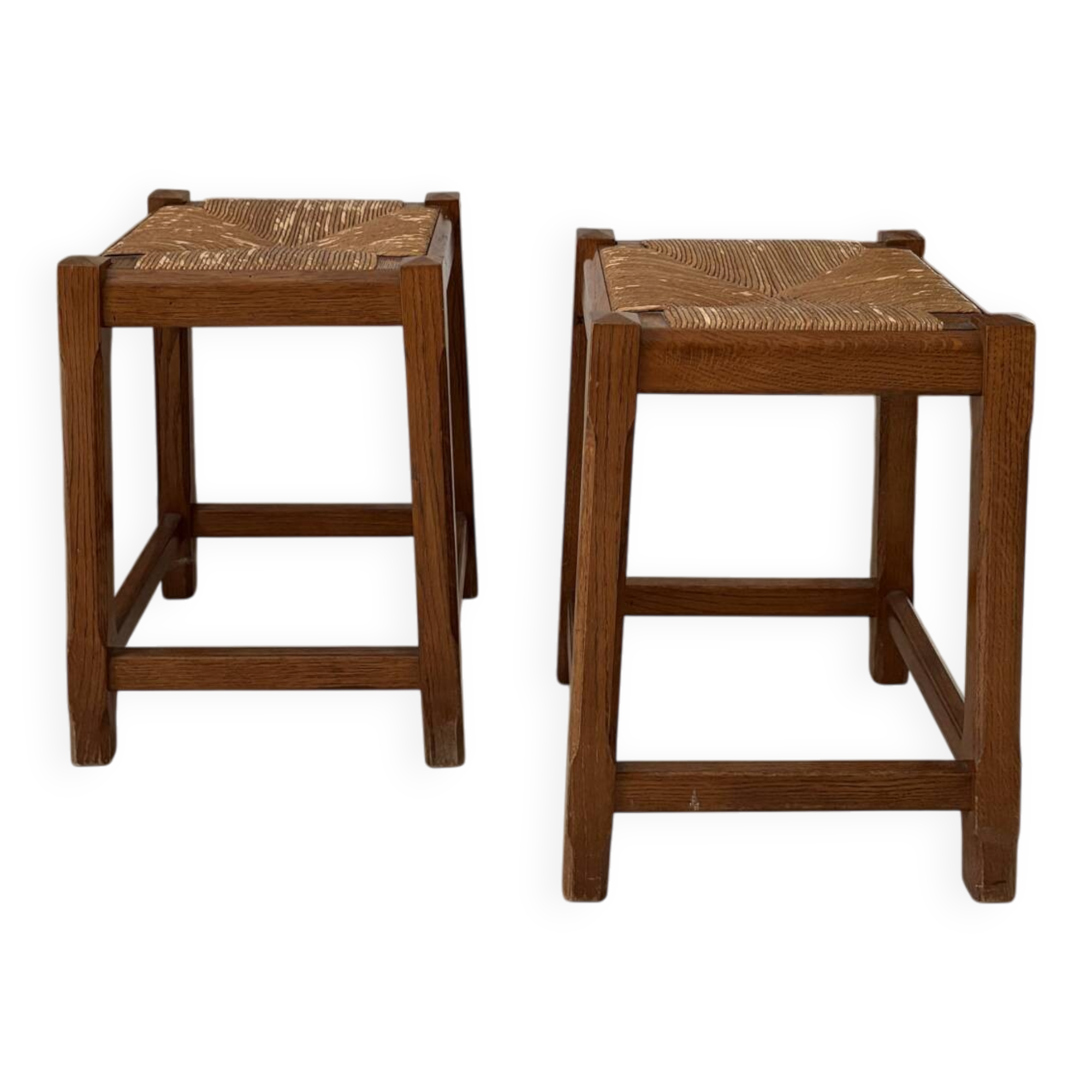 Solid oak stool