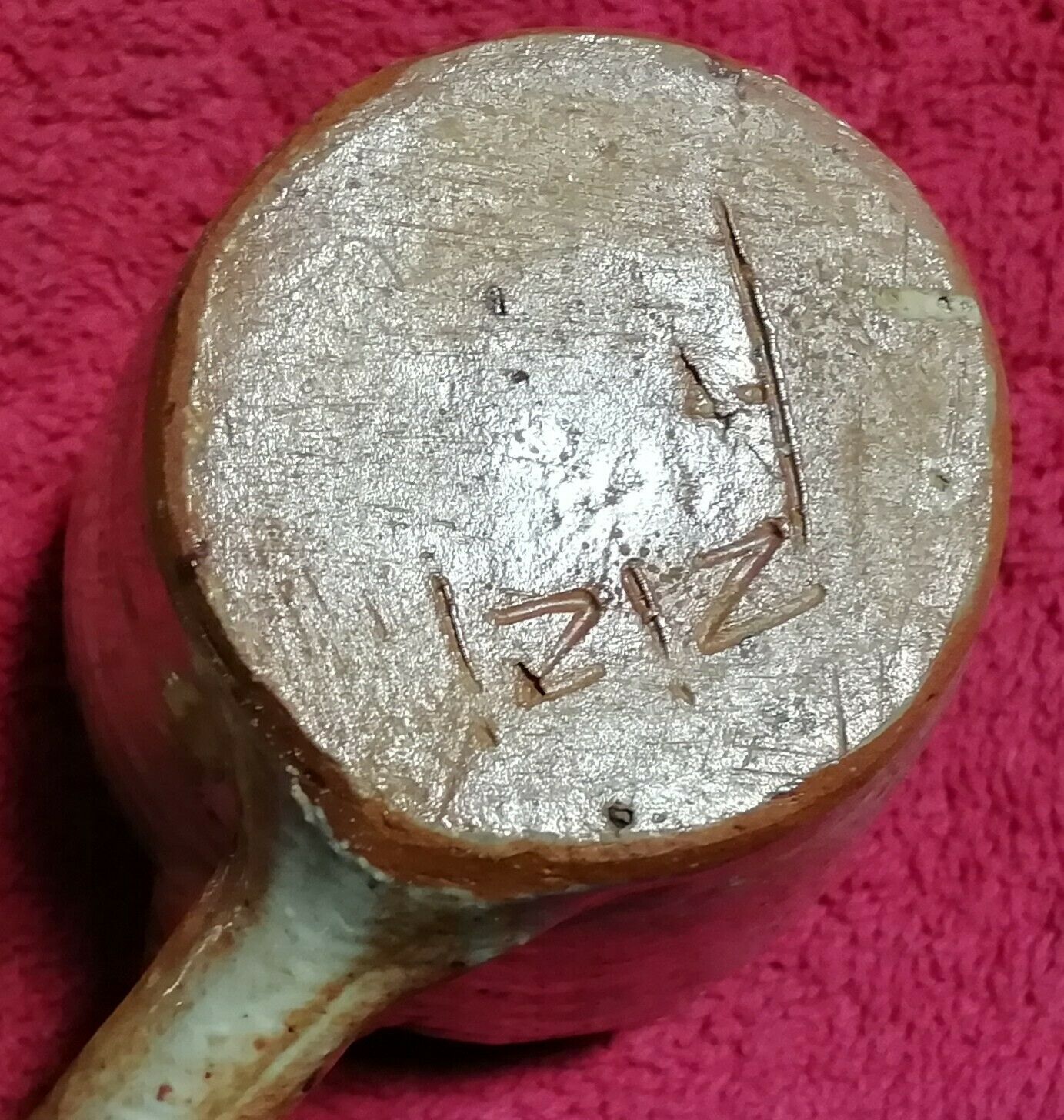 Set of 6 cups and under cups and teapot vered terracotta coffee