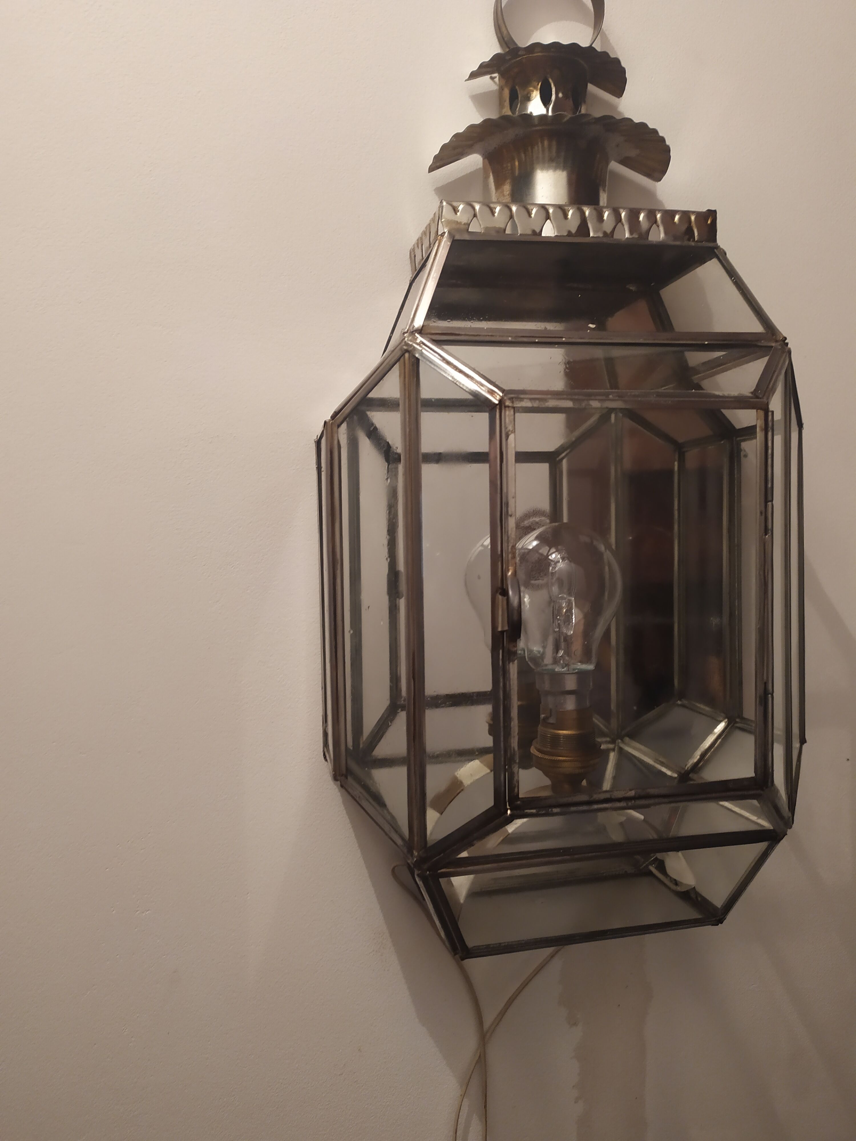 Vintage indoor lantern wall light