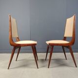 Set of 6 mid century italian dining chairs, 1950s - set of 6