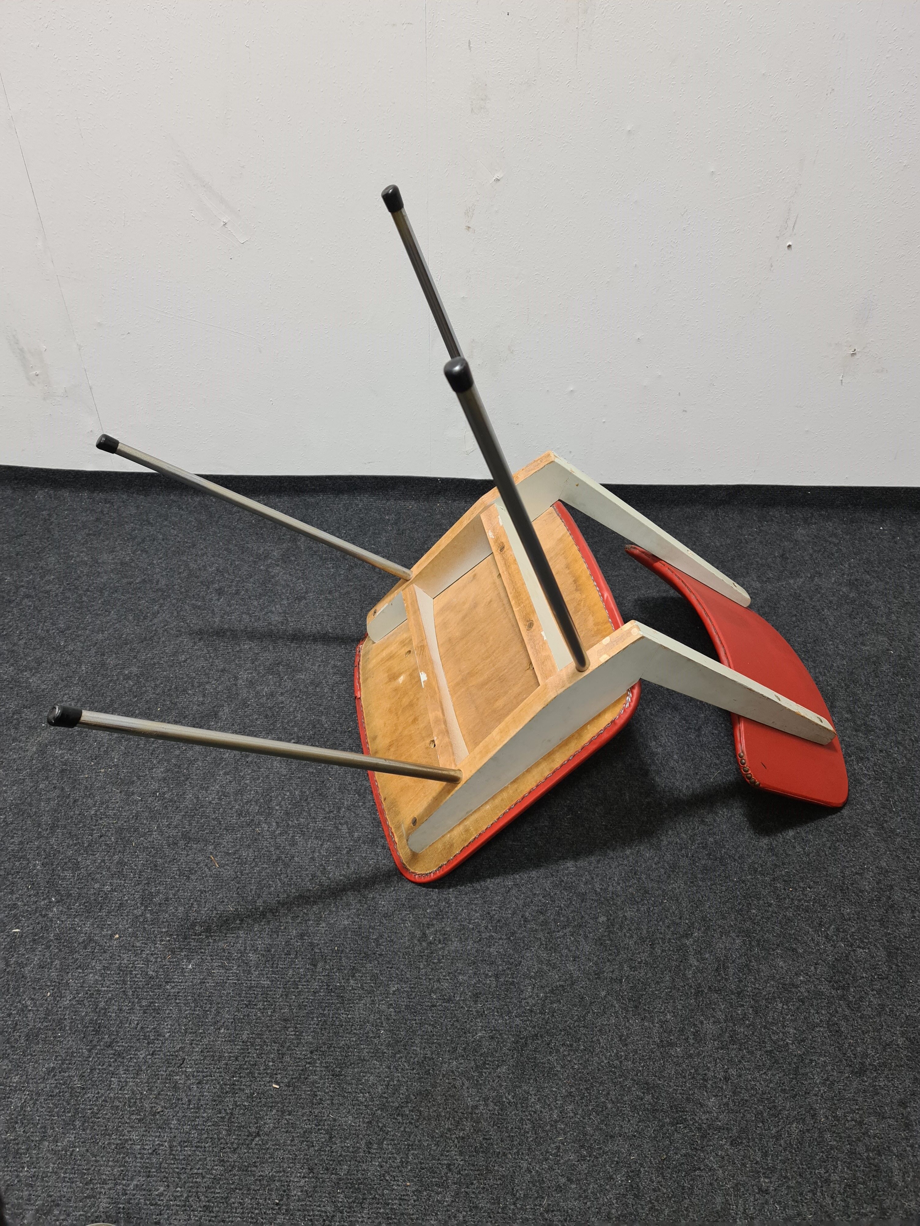 Four vintage kitchen chairs 50