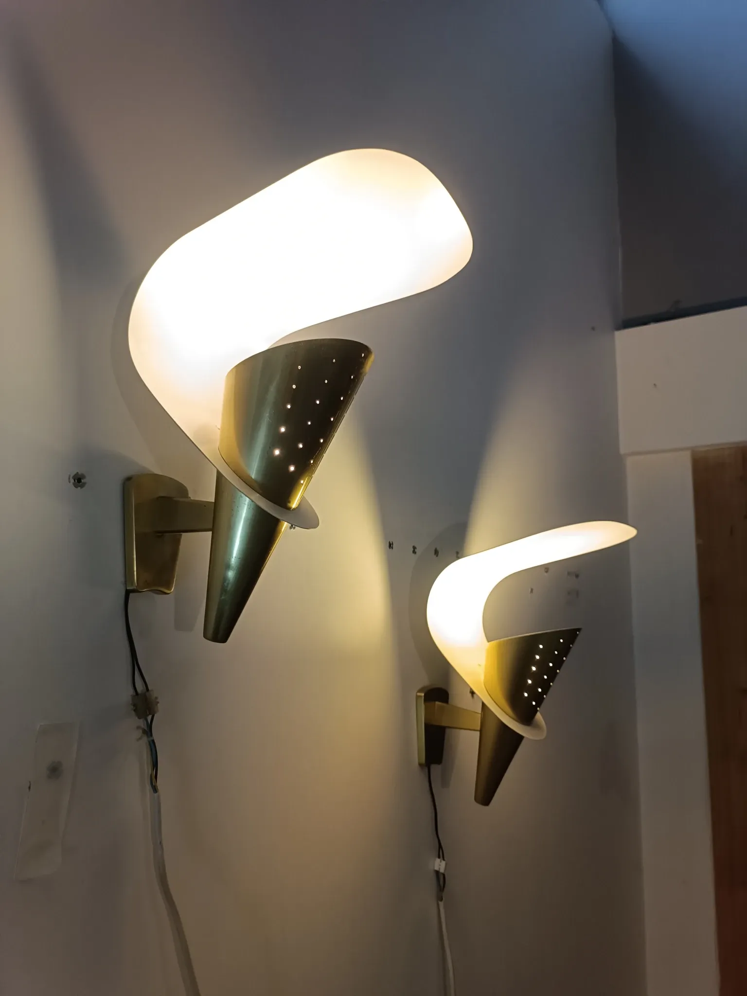 Pair of wall lights by Metalarte 1960s