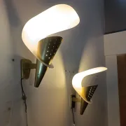 Pair of wall lights by Metalarte 1960s