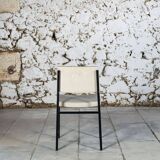 Modernist white skai chair, 1950