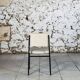 Modernist white skai chair, 1950