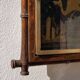 Gold square barber mirror with Japan Napoleon III print