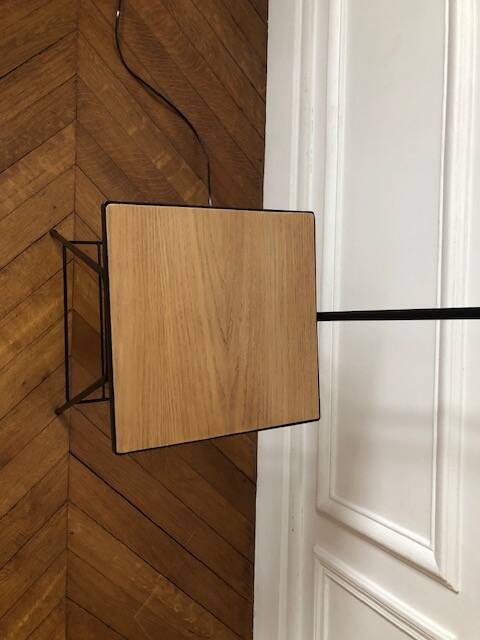 Tablet floor lamp and magazine holder 1960