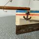 Brick Schooner Giraud Sauveur, wooden dock sailboat, metal keel