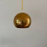 Set of 2 vintage Danish brass design pendant - Louis Poulsen Topan style