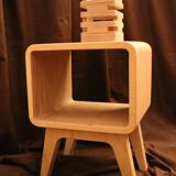 Bedside table with lamp