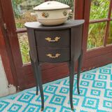 Black patina bedside table