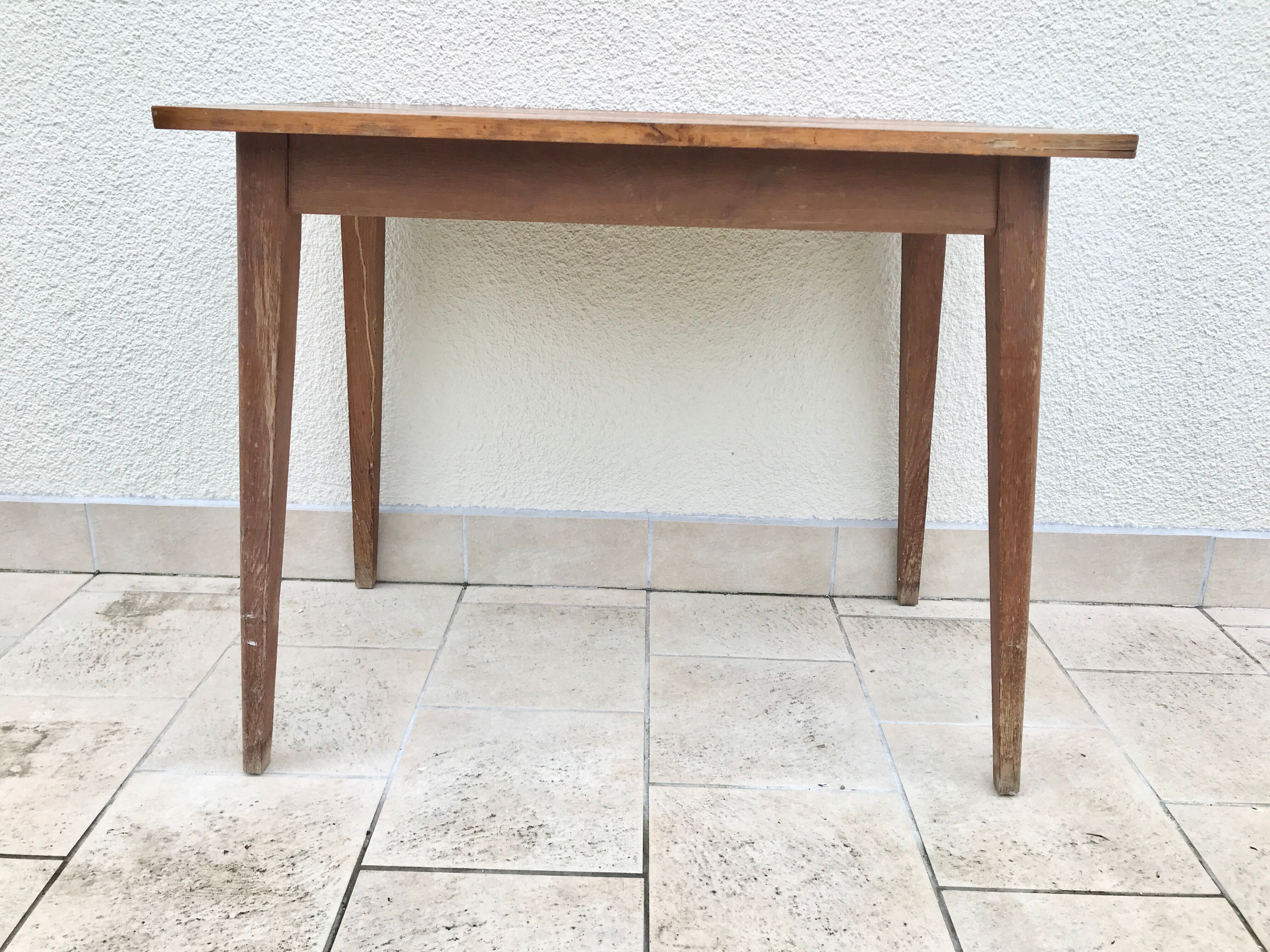 Small desk table feet vintage compass feet