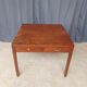 Vintage walnut table with 2 drawers