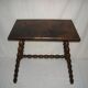 Turned wood coffee table