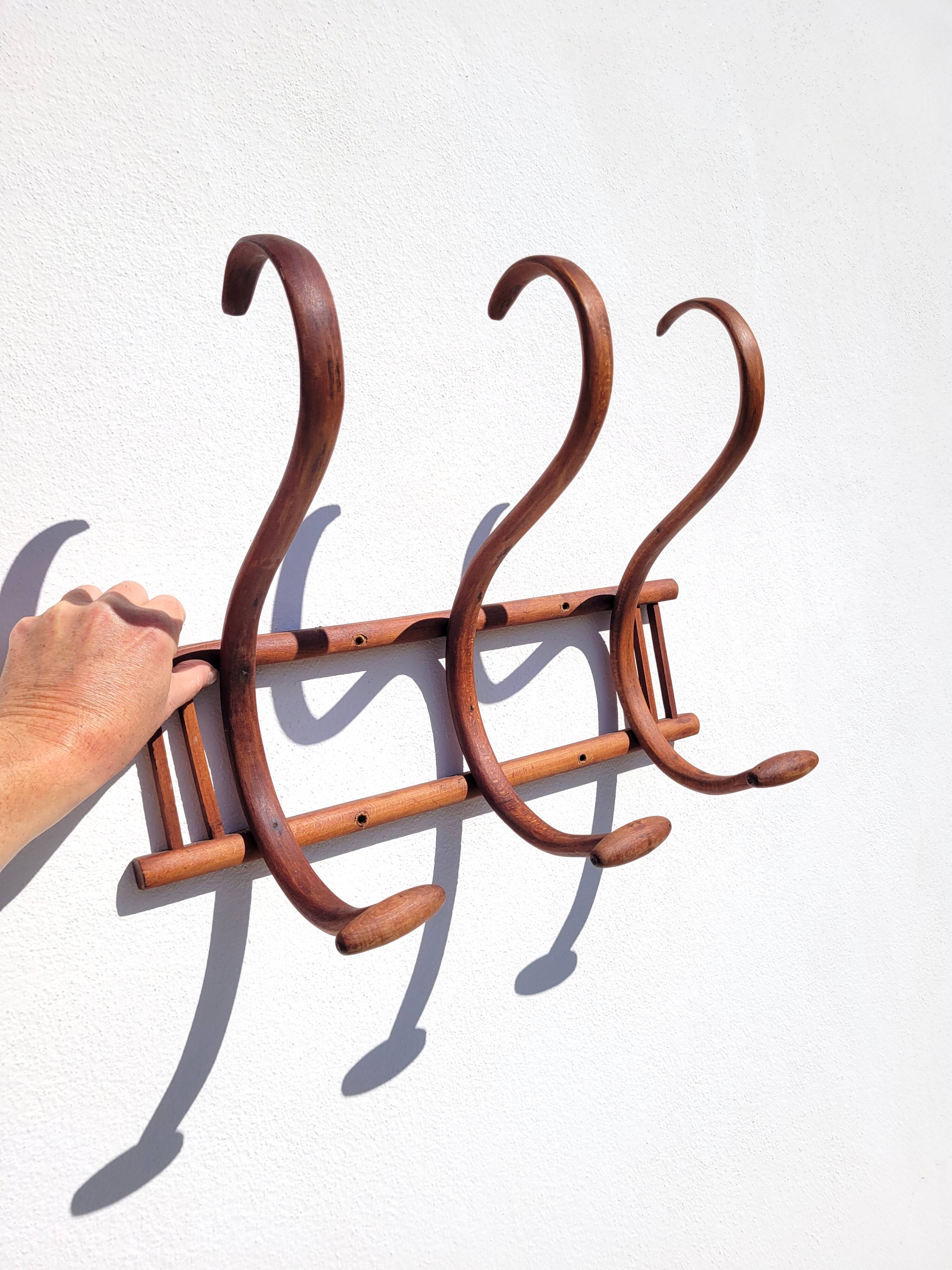Vintage bentwood coat rack