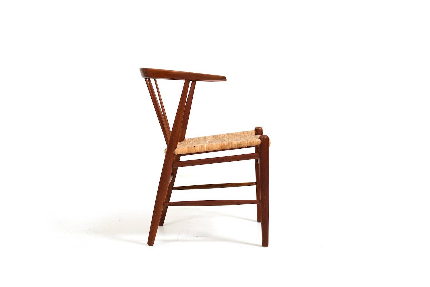 Illum Wikkelsø for N. Eilersen rare Side Chair "24GT" in Teak