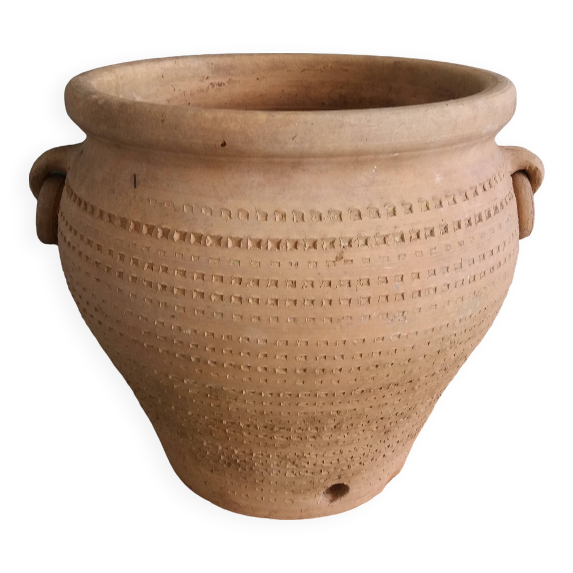 Pot en terre cuite jardinière poterie artisanale