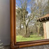 Vintage ethnic rattan mirror