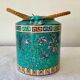 Porcelain teapot enamelled decorations made in Japan