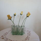 Lot of 5 triangular glass apothecary bottles