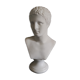 Buste de Hermès en plâtre blanc
