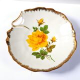 Plat porcelaine de Chauvigny décorée à l'or