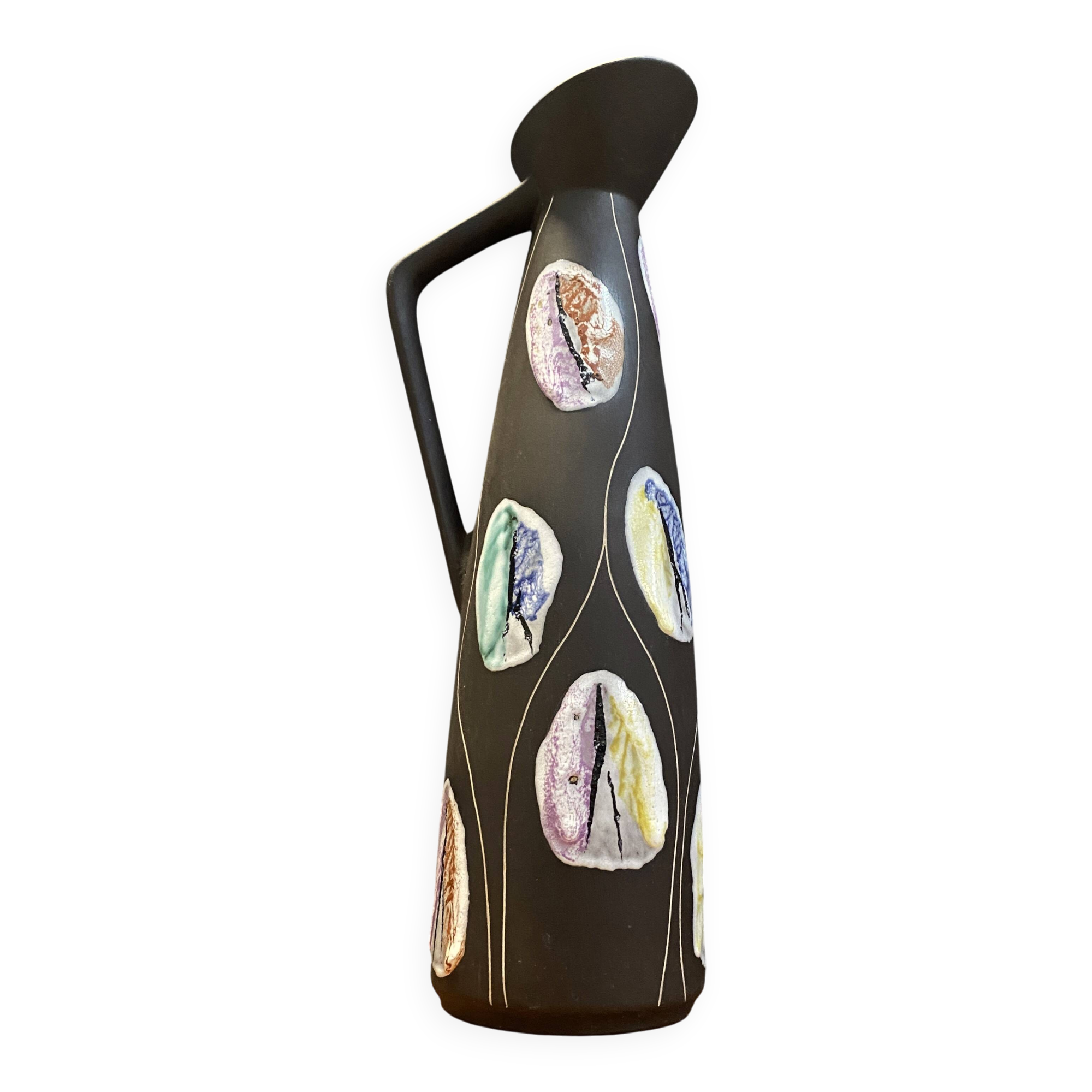 Bay vase model 245-40 decor Kongo by Bodo Mans 1958