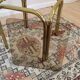 Vintage Italian Coffee Table: Brass & Smoked Glass, Mid-Century Modern
