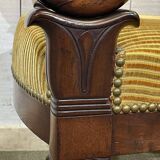 Pair of 19th century mahogany armchairs with crossbars