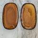 Duo of oval Gien earthenware dishes
