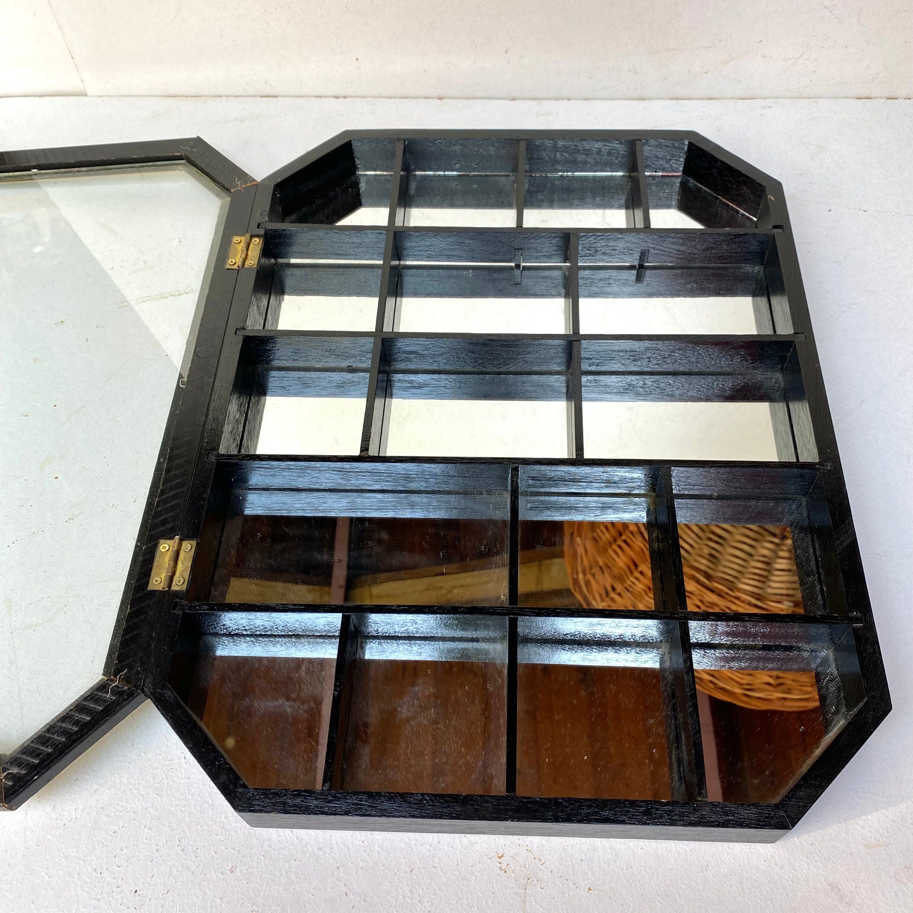 Vintage wall display cases