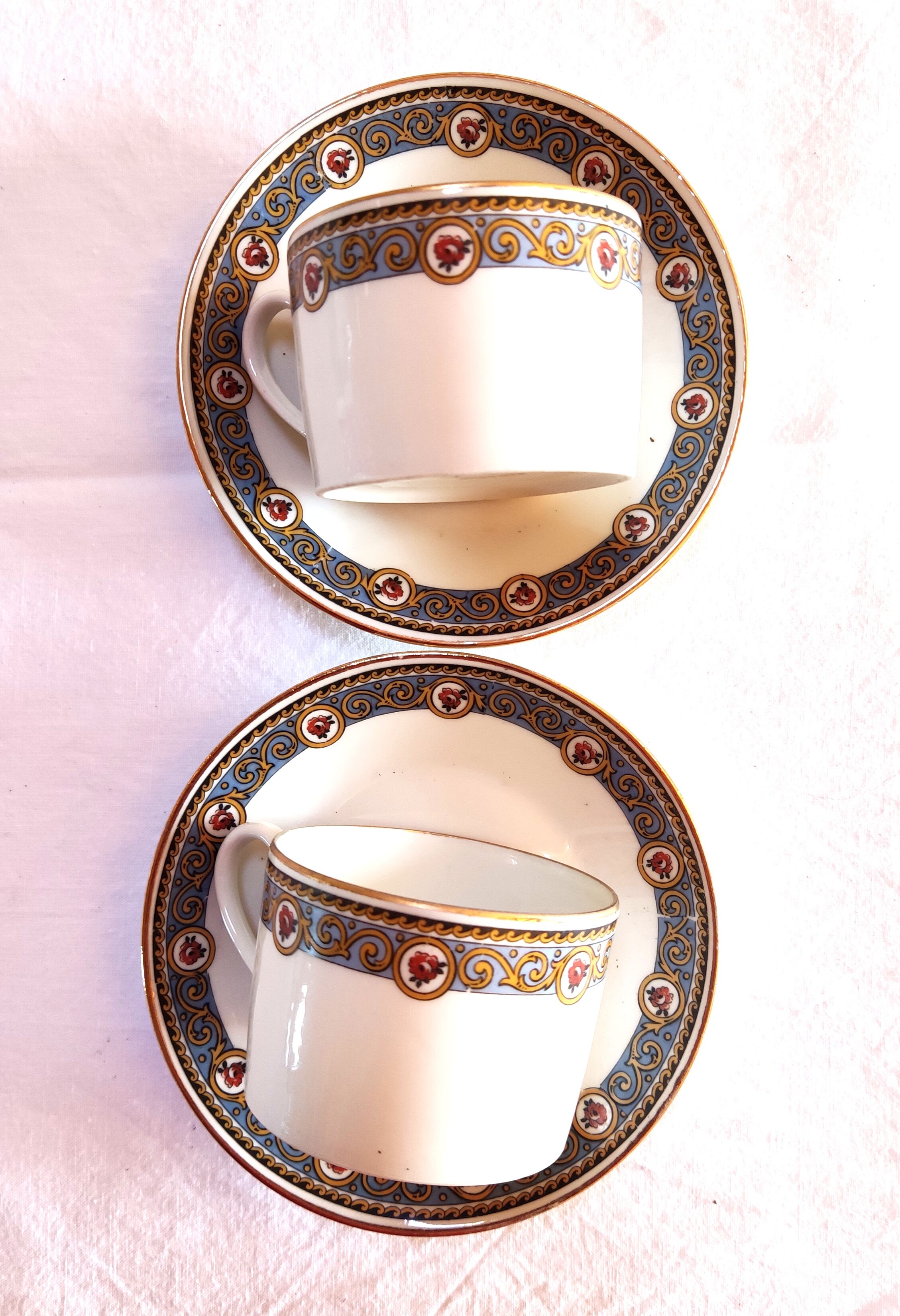 2 art deco cups from limoges