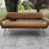 Three-seater sofa attributed to gastone rinaldi for rima italy 1950s