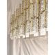 Chandelier en verre de Murano doré tropical moderne italien de luxe par Simoeng
