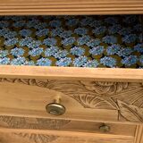 Art Deco chest of drawers Blond walnut 1930