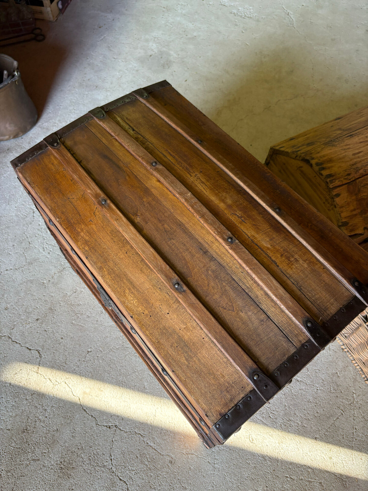 Antique wooden barrel
